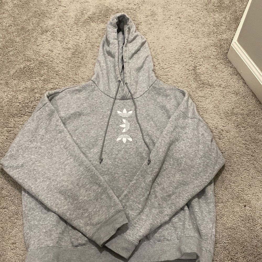 grey adidas hoodie